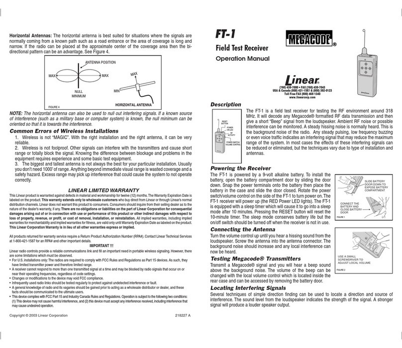 MEGACODE FT-1 Operation manual