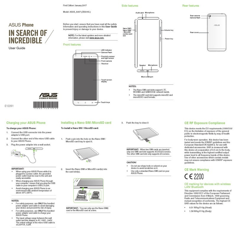 Asus ZB501KL User manual