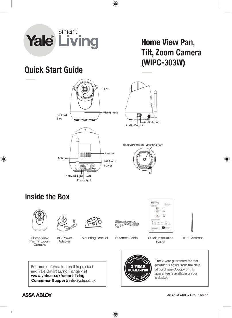 Yale smart Living WIPC-303W quick start guide