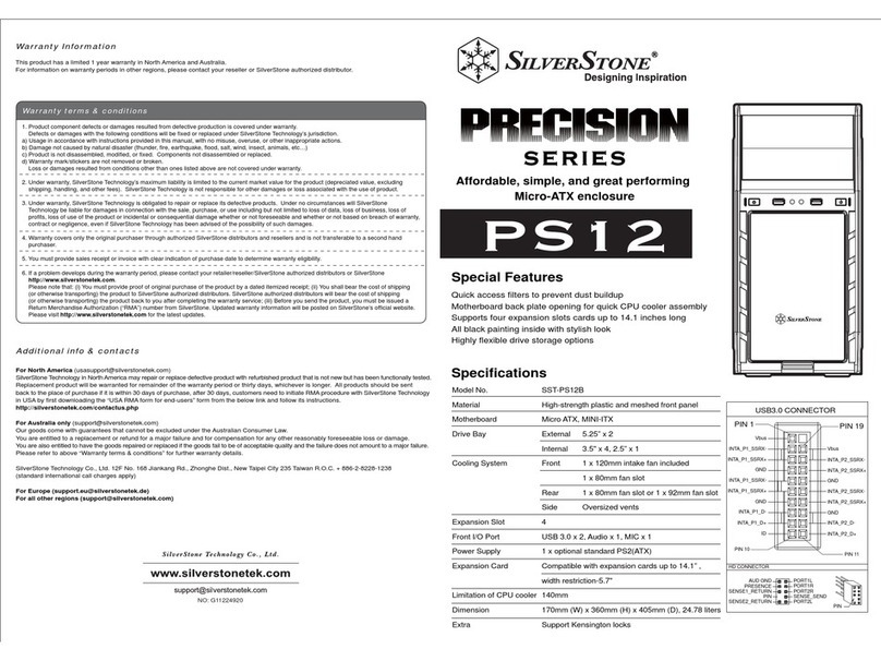 SilverStone SST-PS12B manual