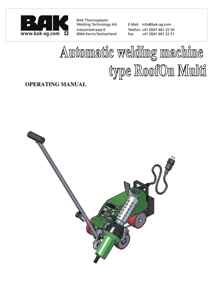 BAK ROOFON operating manual
