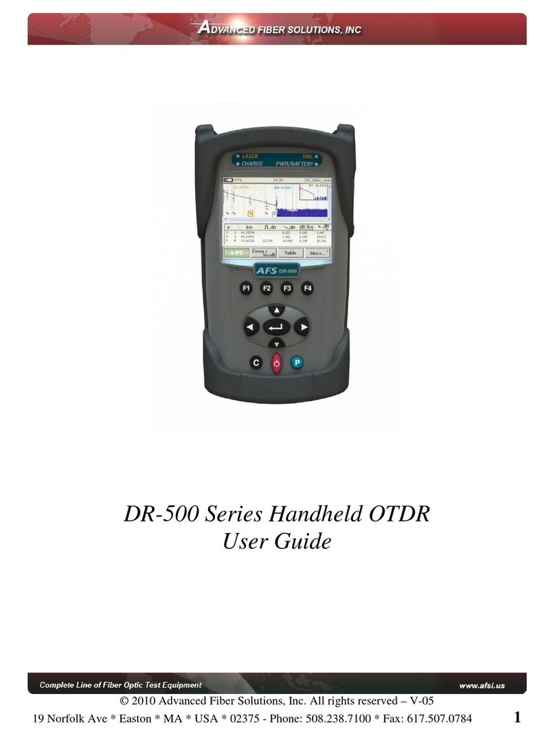 Advanced Fiber Solutions AF-DR-515 user guide