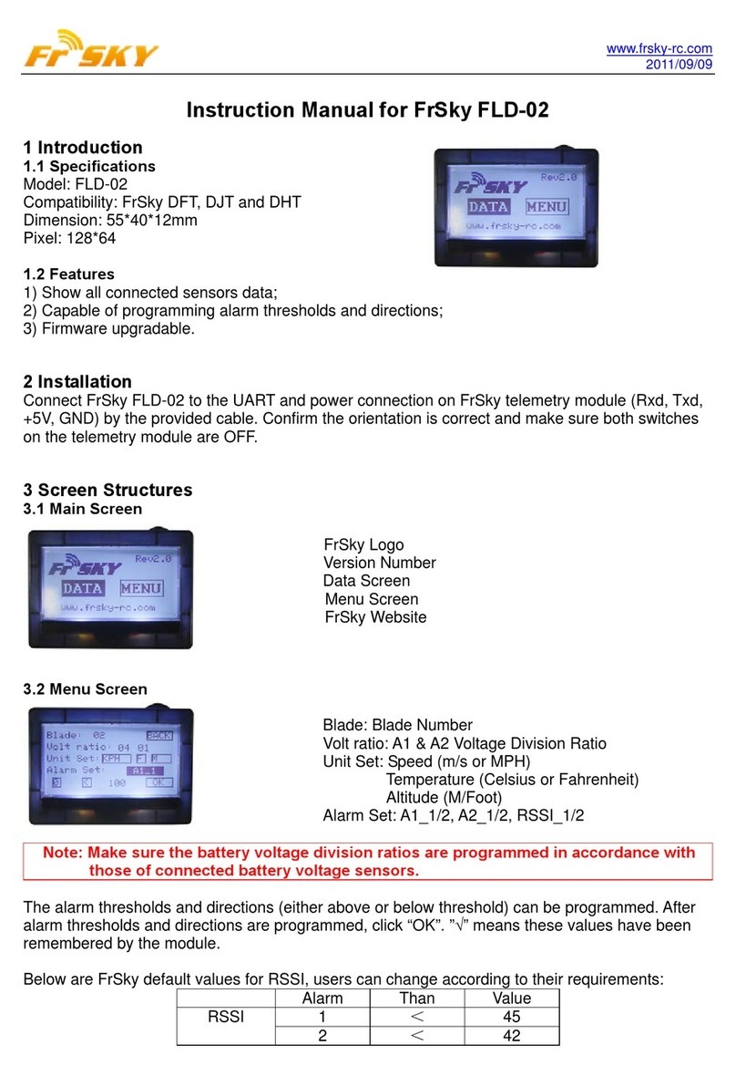 FrSky FLD-02 User manual
