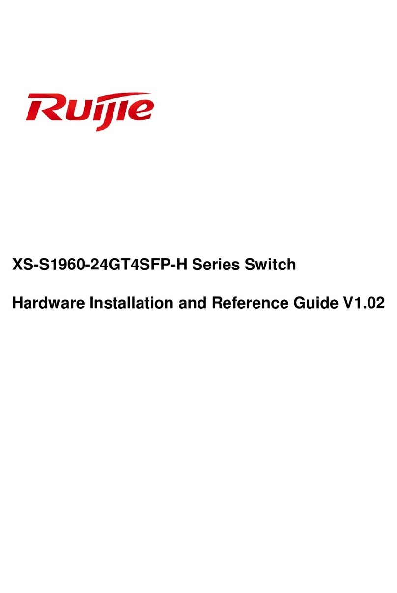 Ruijie Networks XS-S1960-24GT4SFP-H Installation and operating manual