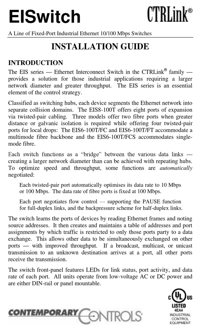 Contemporary Control CTRLink EIS Series User manual