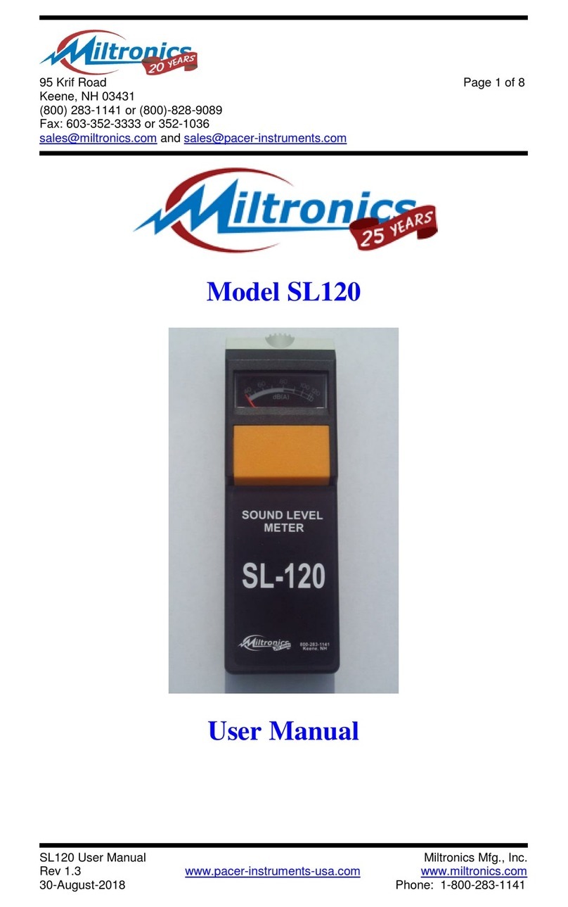 Miltronics SL120 User manual