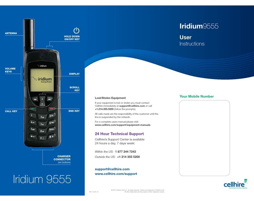 Iridium 9555 User instructions