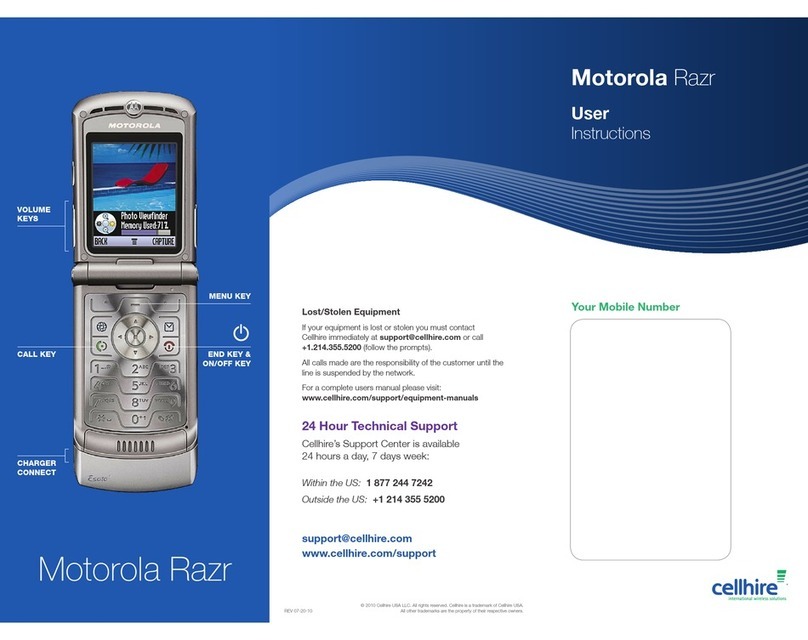 Motorola RAZR Installation instructions