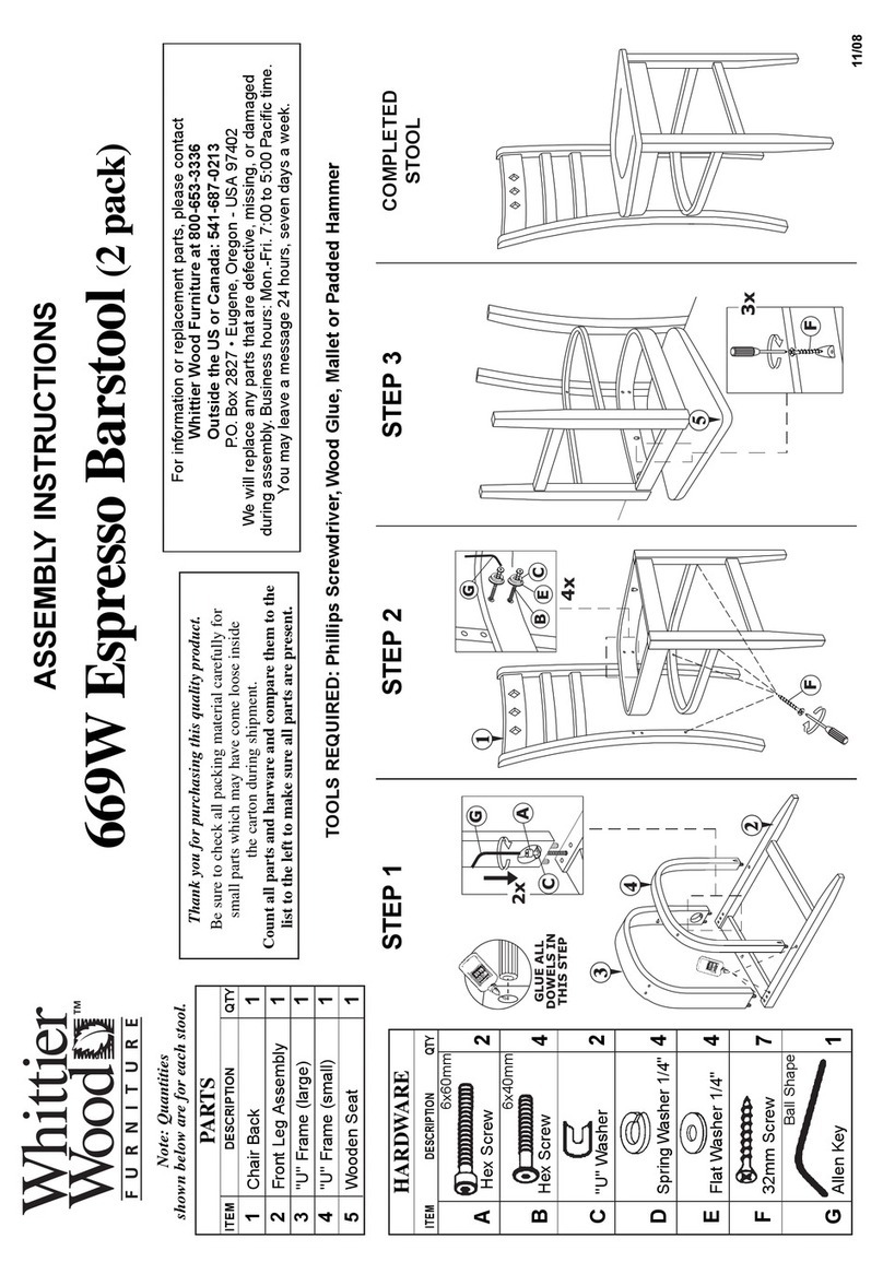 Whittier Wood 669W Espresso Assembly instructions