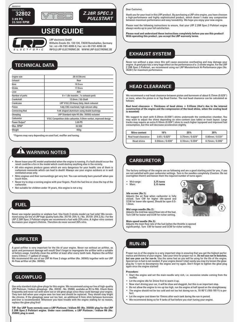 LRP electronic Z.28R Spec.3 Pullstart user guide