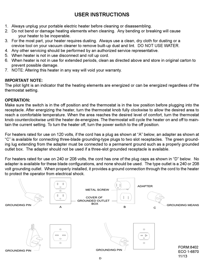 Fostoria E3915-60P User instructions