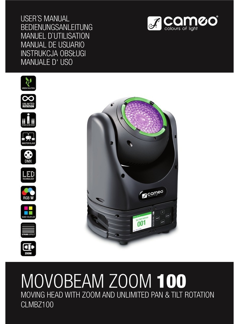 Cameo MOVOBEAM ZOOM 100 user manual