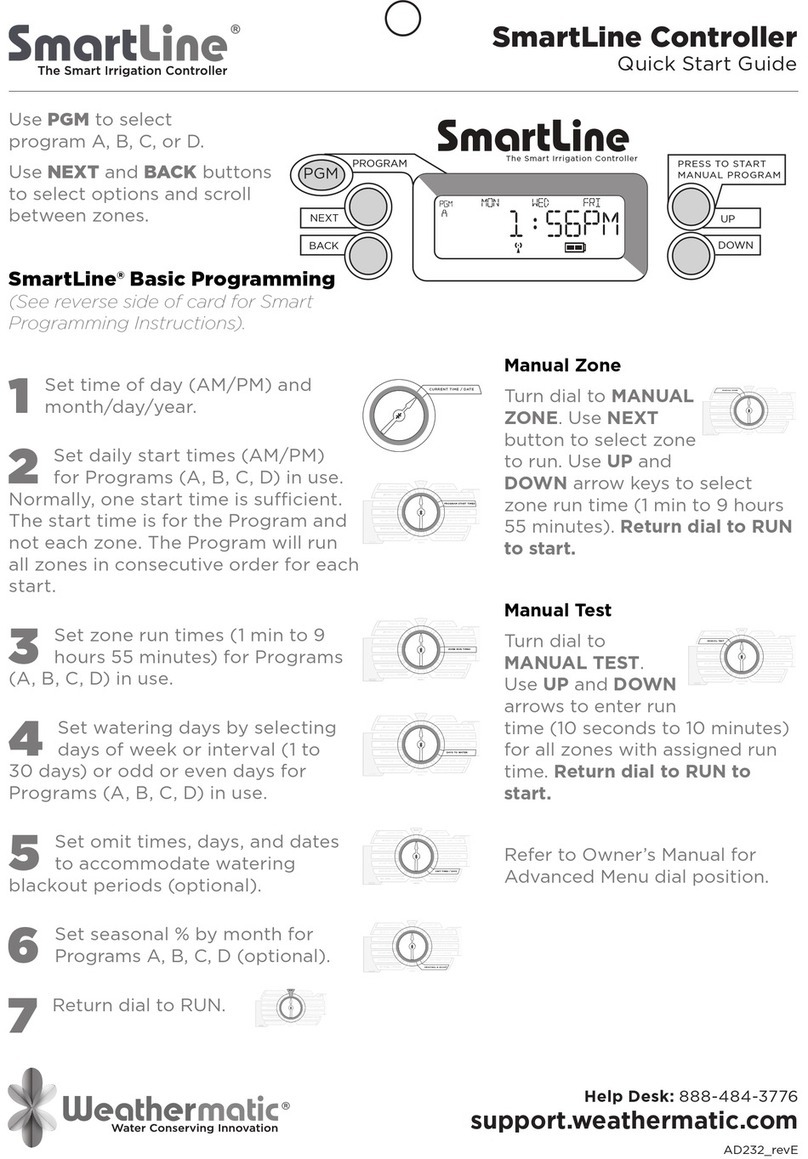 Weathermatic SmartLine quick start guide