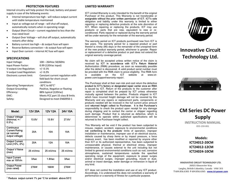 ICT ICT24012-20CM User manual