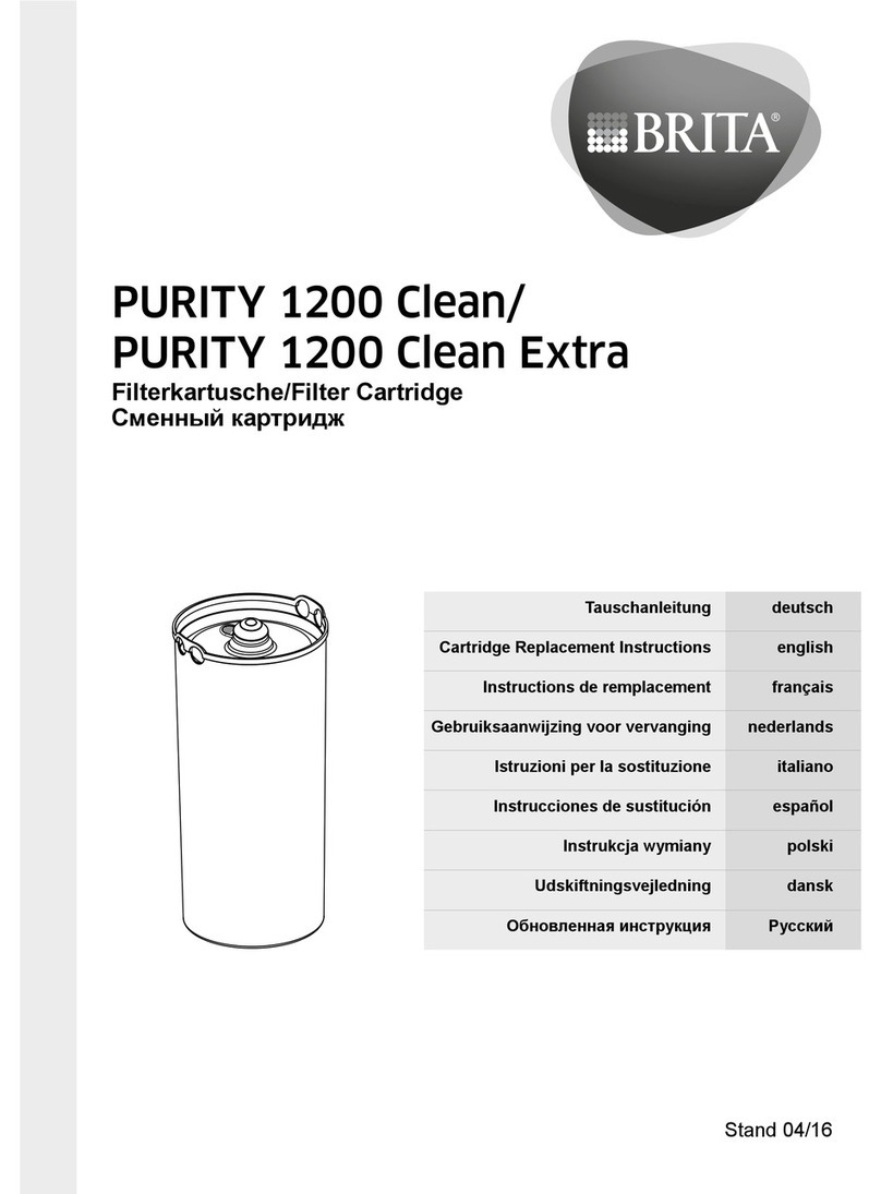 Brita PURITY 1200 Clean Extra Replacement instructions Brita PURITY 1200 Clean Extra Replacement instructions