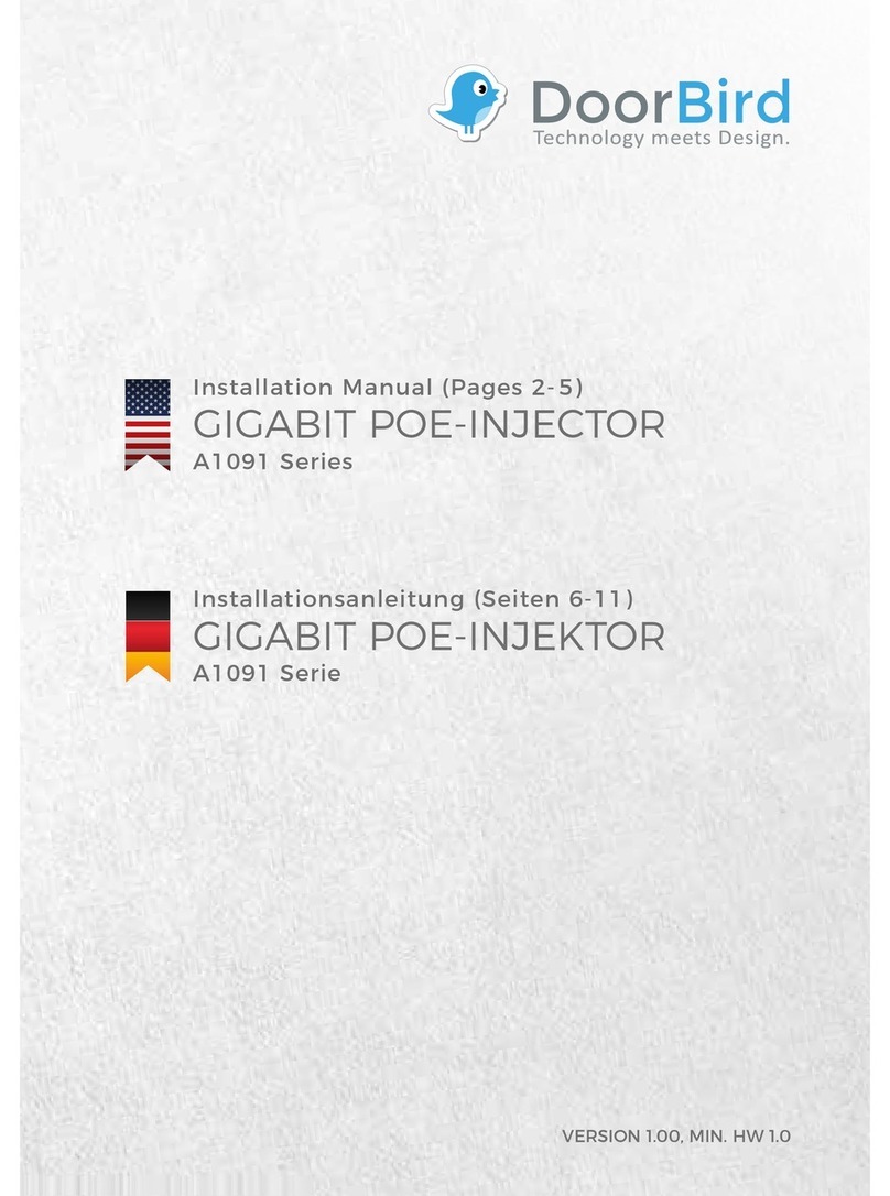 DoorBird A1091 Series installation manual