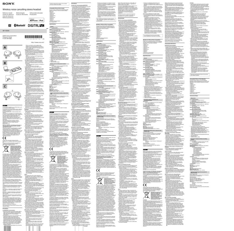 Sony WF-1000X User manual