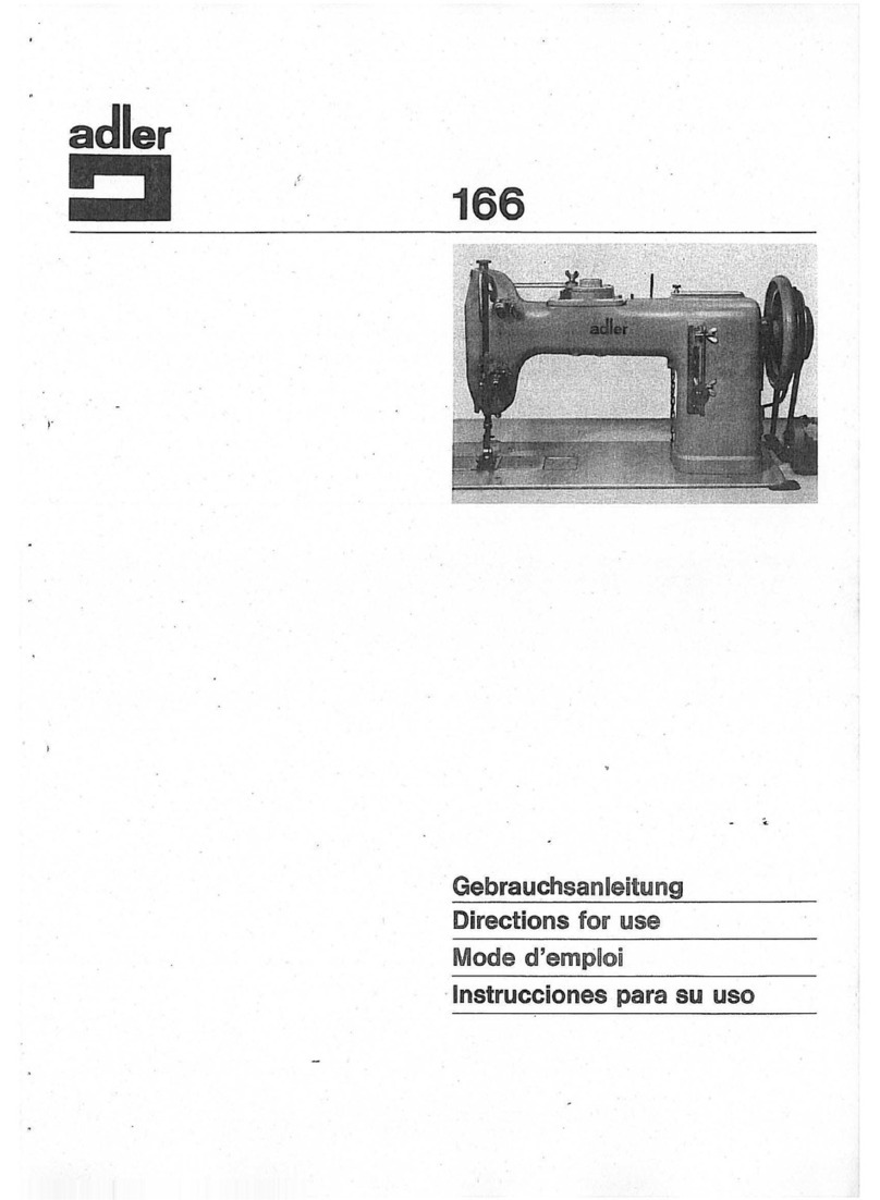 Adler 166 Directions for use