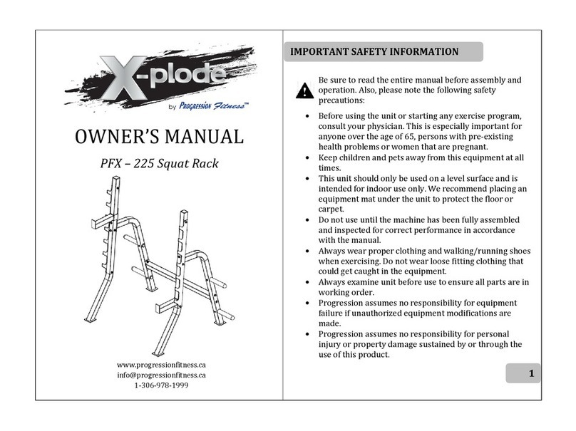 X-plode PFX – 225 owner's manual