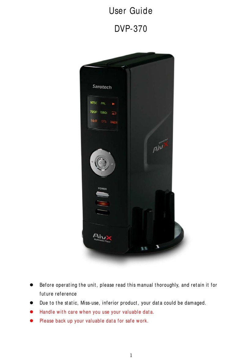 Sarotech DVP-370 user guide