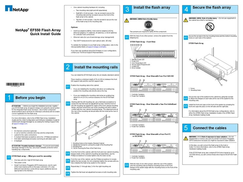 NetApp EF550 User manual