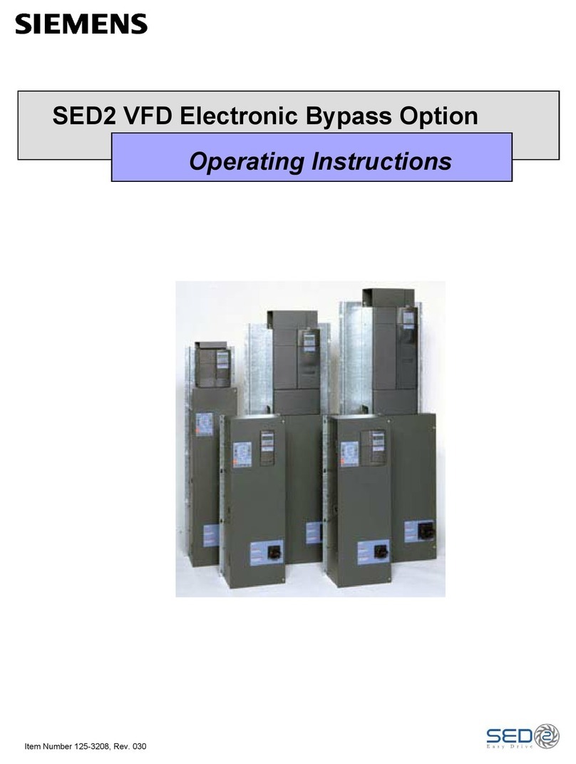 Siemens SED2 VFD User manual