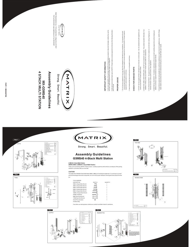 Matrix MX-G3MS40 Instruction Manual