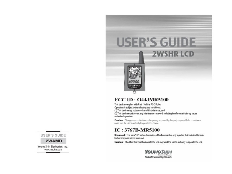 Young Shin Electronics 2WSHR LCD user guide
