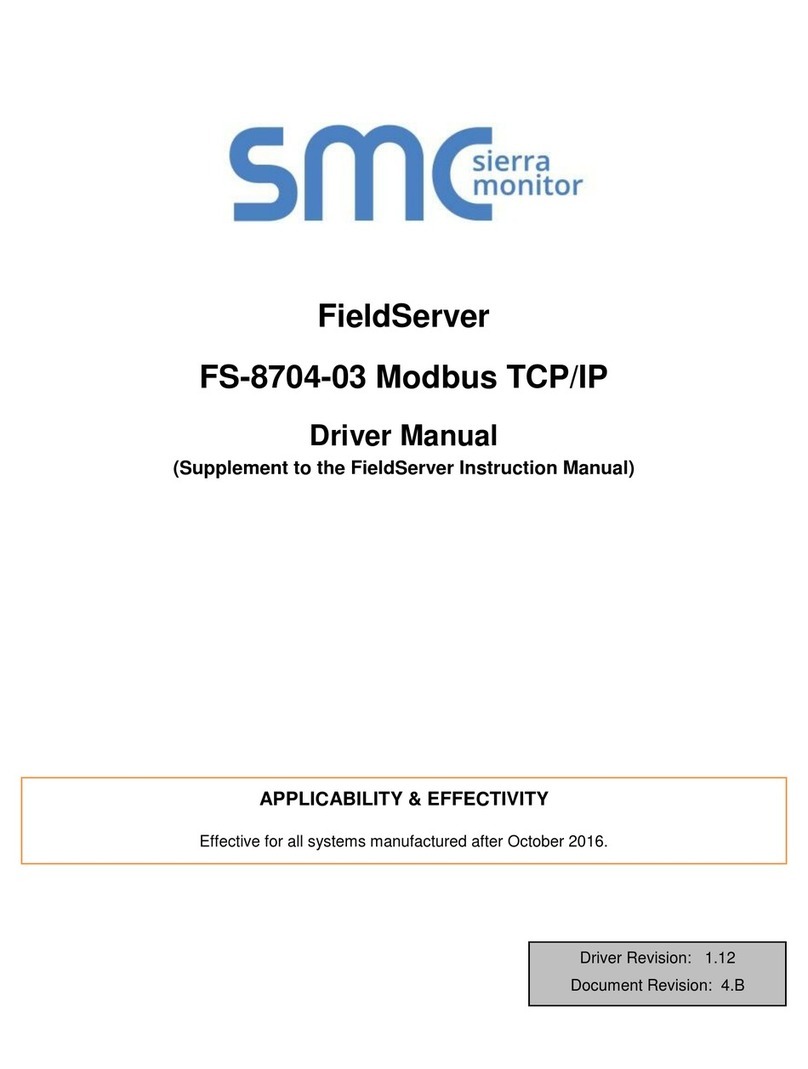 SMC Sierra Monitor FieldServer Release note SMC Sierra Monitor FieldServer Release note