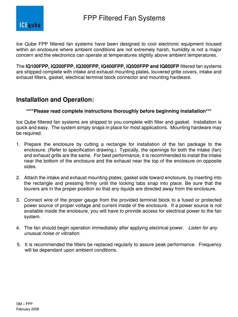 Ice Qube IQ100FPP Owner's manual