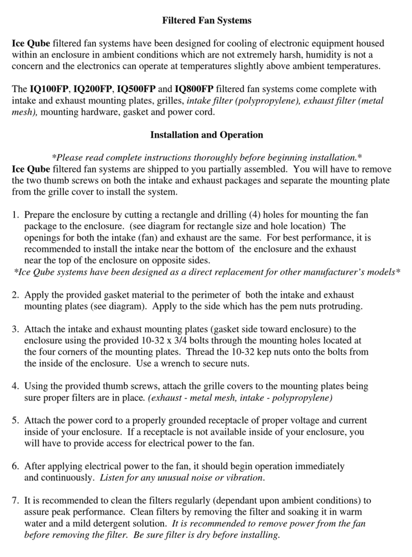 Ice Qube IQ100FP Owner's manual