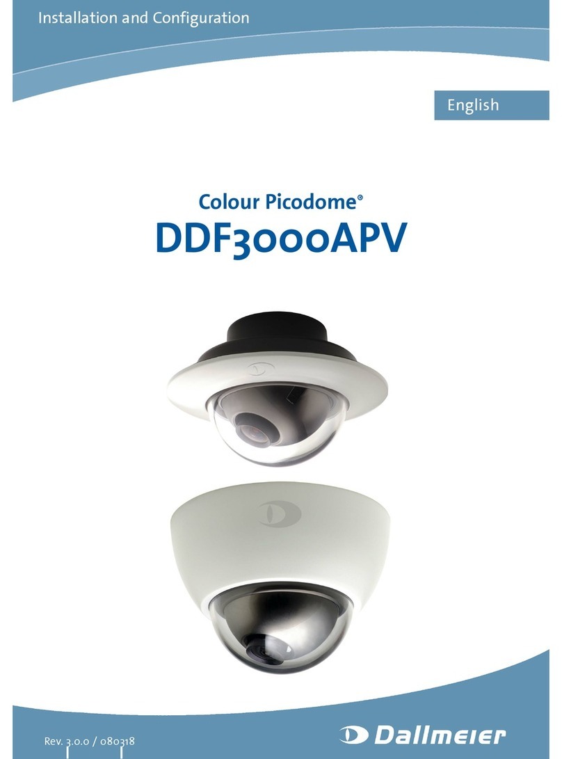 dallmeier Colour Picodome DDF3000APV Operating and maintenance instructions