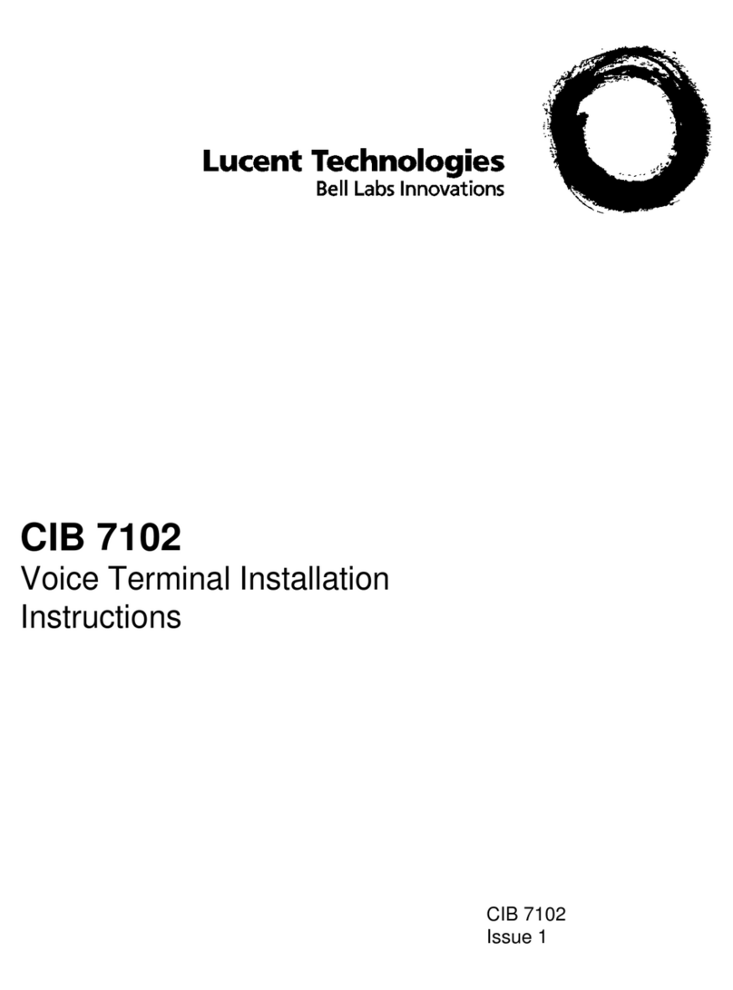 Lucent Technologies CIB 7102 User manual