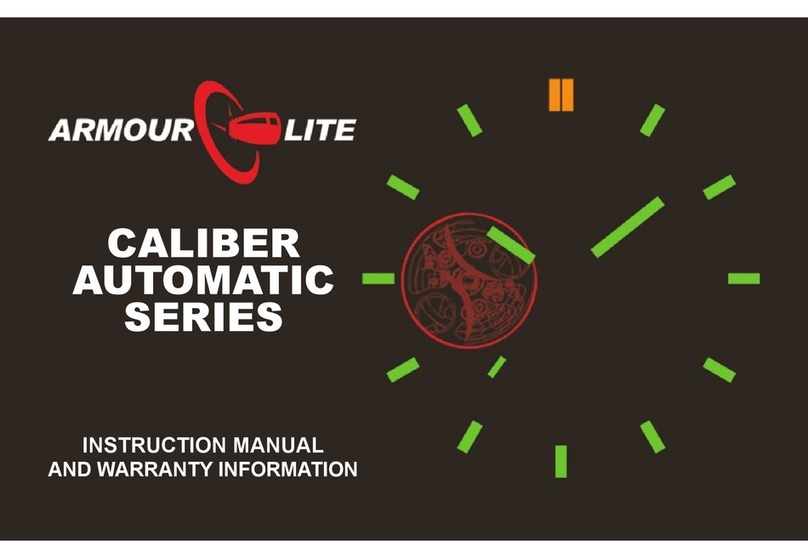 ArmourLite CALIBER AUTOMATIC SERIES instruction manual