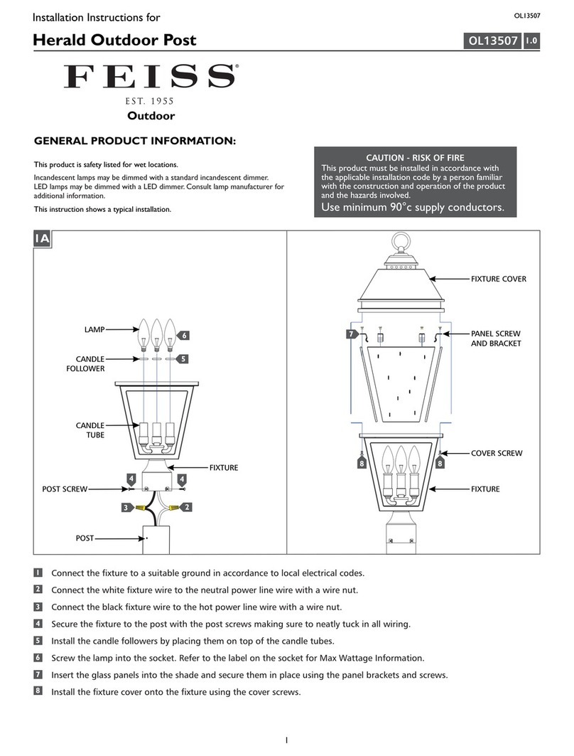 Feiss OL13507 installation instructions