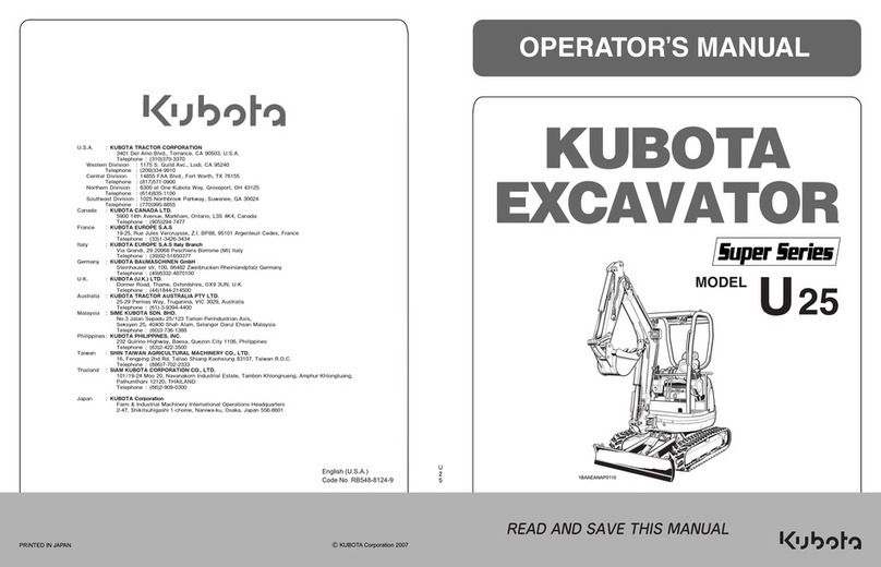Kubota u25 User manual