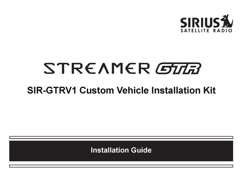 Sirius Satellite Radio Streamer GTR installation guide