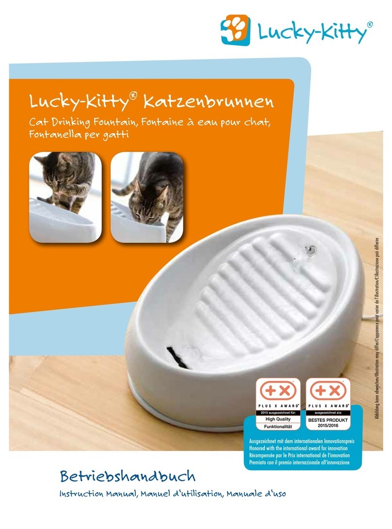 Lucky-Kitty Cat Drinking Fountain instruction manual