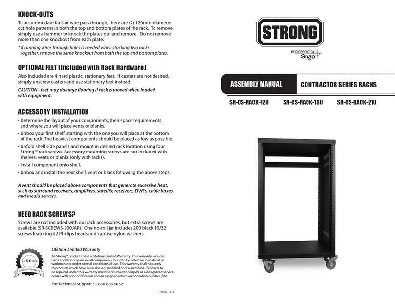 Strong SR-CS-RACK-16U Assembly & instruction manual Strong SR-CS-RACK-16U Assembly & instruction manual