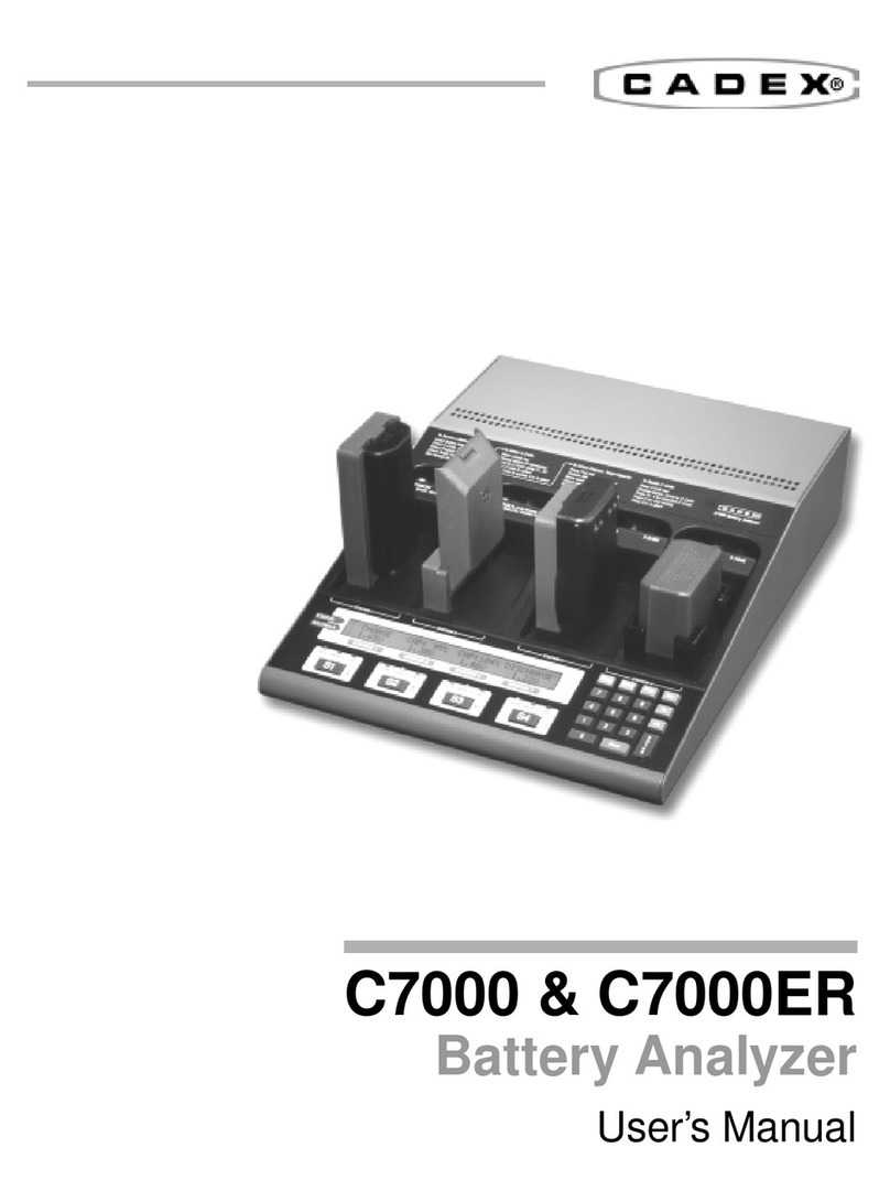 Cadex C7000 user manual