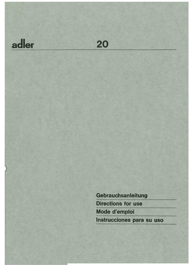 Adler 20 Manual