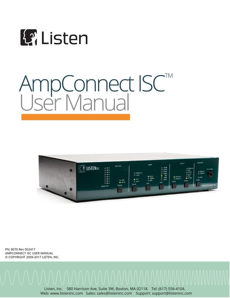 Listen AmpConnect ISC user manual
