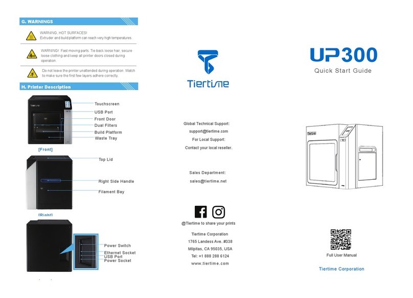 TierTime UP300 User manual