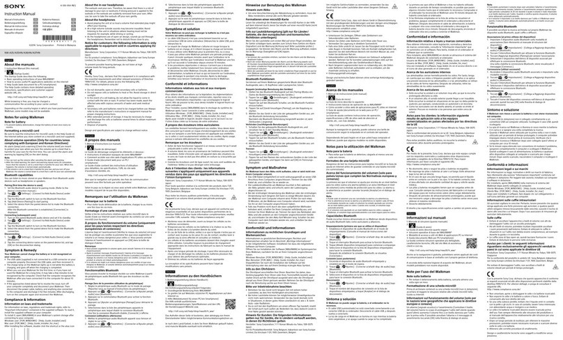 Sony Walkman NW-A35 User manual