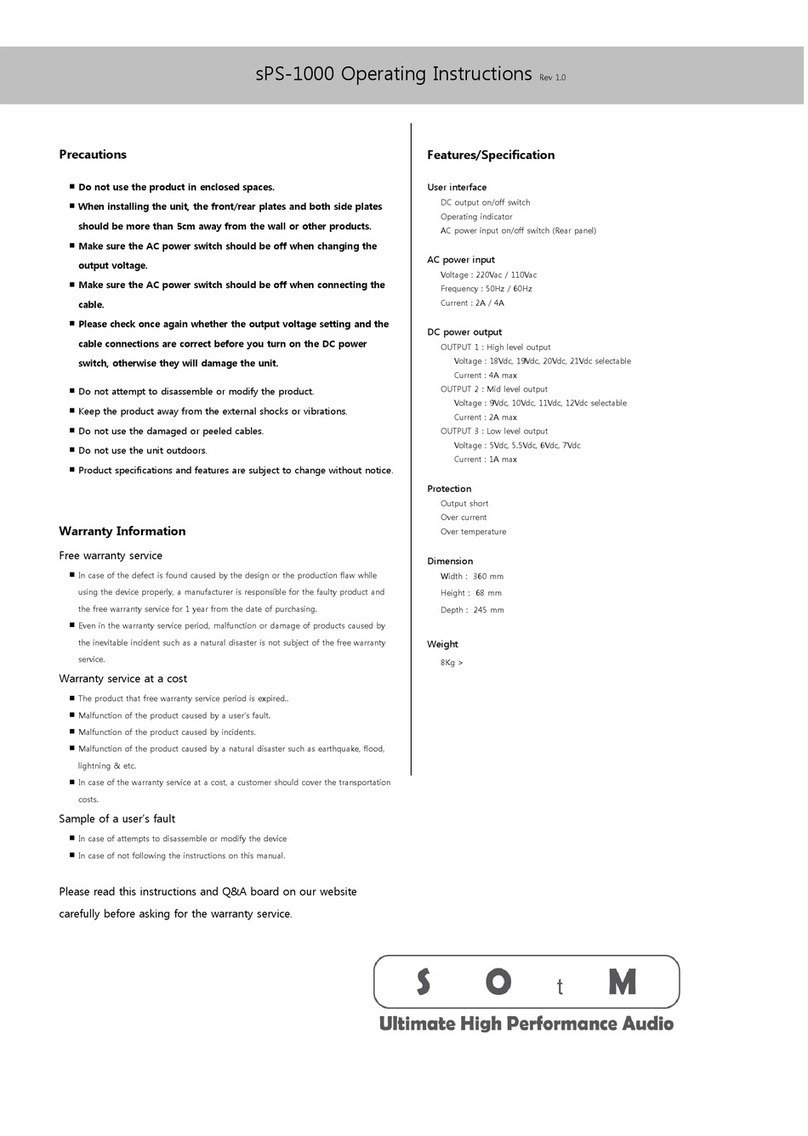 SOtM sPS-1000 User manual