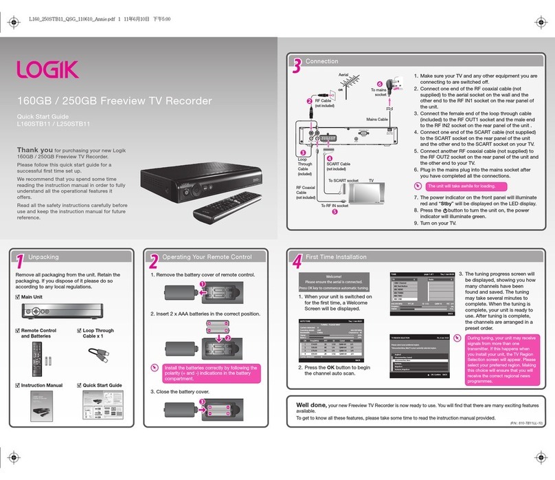 Logik L160STB11 User manual