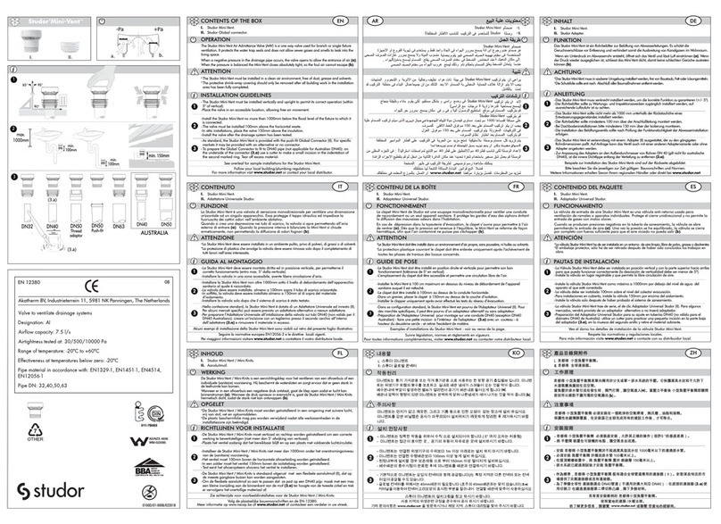 Studor Mini-Vent installation instructions