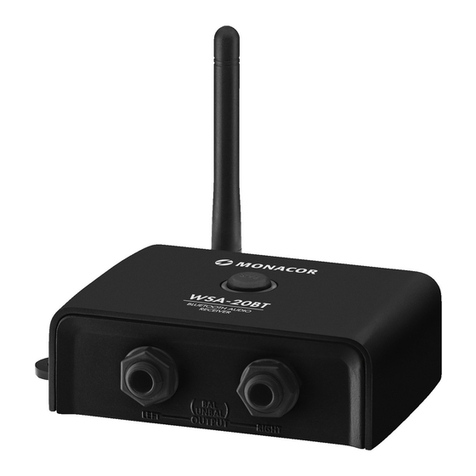 Monacor WSA-20BT instruction manual