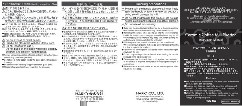 Hario MSCS-2TB instruction manual