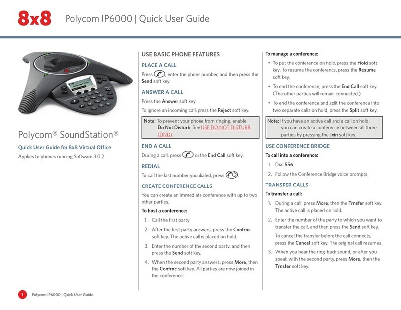 Polycom SoundStation IP 6000 Instruction manual